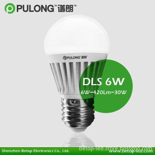 500LM CRI80 LED Bulb 6W Replace 40W Incandescent